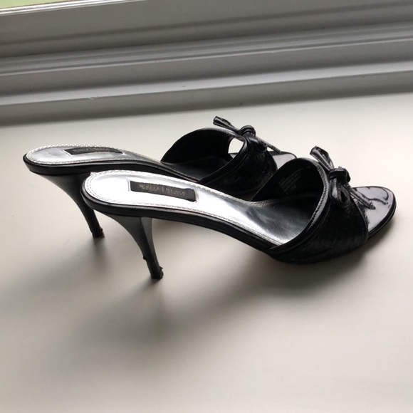 White House Black Market WHBM LANA HEELS BOW TIE - Picture 4 of 7